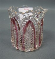 U.S. Glass Rose Blush Paneled Palm Toothpick