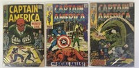 3 Marvel Captain America Comics #103, 119, 122