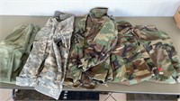 Military Camo Pants, Shirt and Jacket