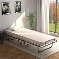 Folding Metal Bed Memory Foam Mattress