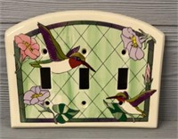 Porcelain Hand Painted Light Switch Plate