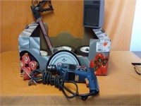 Space heater, caulking gun, Bosch Hammer drill