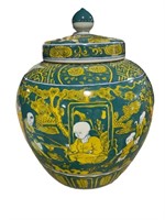Green Scenery Vase