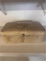 Vintage Tin Bread Box