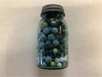 Quart Bar Jar of Marbles