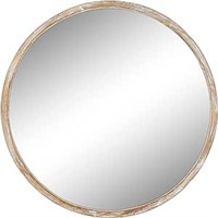 EMAISON 30 inch Round Wall Mirror for Bathroom, La