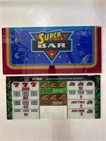 Super bar jackpot jungle glass slot machine panel