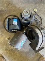 3 electric motors, fan