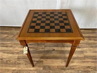 Lift Top Wood Game Table - No Game Pieces