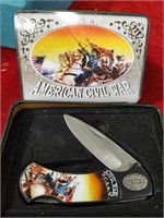 Stainless Civil War Knife in Case