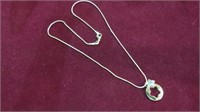 LADIES .925 STERLING STAR NECKLACE, 20"