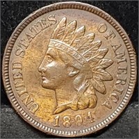 1894 Indian Head Cent from Set, Better Date