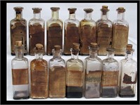 LOT OF 1800'S MEDICAL BOTTLES - A LITTLE TALL FOR