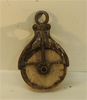 Older Wooden Pulley