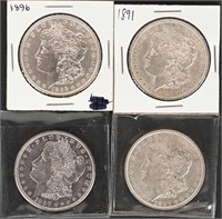 4- MORGAN SILVER DOLLARS