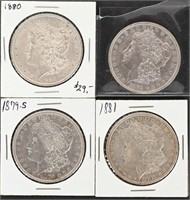 4- MORGAN SILVER DOLLARS