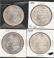 4- MORGAN SILVER DOLLARS