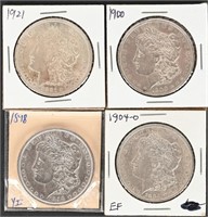 4- MORGAN SILVER DOLLARS