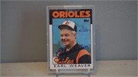 2004 TOPPS CERTIFIED EARL WEAVER AUTO 32/107