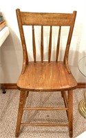 Wooden Booster Chair, 21" Floor to Seat
