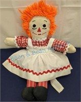 Handmade raggedy Ann doll