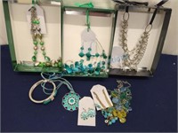 Costume jewelry necklace earring sets bracelet