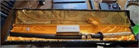 40" Samurai Sword, Silk Taichi Sword Bag, Box