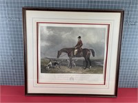 LARGE EQUESTRIAN FRAMED PRINT