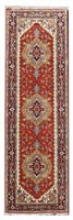 HAND-TIED PERSIAN SERAPI RUNNER, 9'11" X 3'6.5"