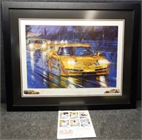 "Thunder and Lightning Le Mans 2001" Signed Print