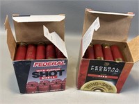 2 BOXES 12 GAUGE FEDERAL SHOT SHELLS -1, 49