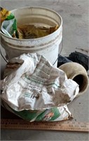 Potting soil, fertilizer, pot, trash bags