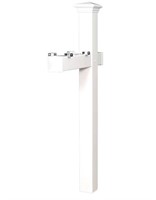 Postal Pro White Polymer 4x4 Mount Mailbox Post$55