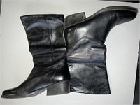 Naturalizer Cuff Black Leather Boots - Size 10M