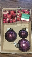 Home Decor - Candle Scatters & Deep Purple Glass