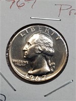 1967 Proof Washington Quarter