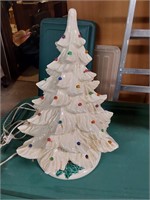 Vtg Ceramic Christmas Tree