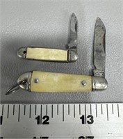 (2) small pocket knives colonial and Japan