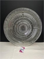 Glass Relish Tray 14" Dia