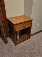 Solid wood end table handmade