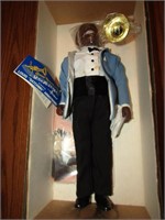 effanbee's louis armstrong doll w/box 18" tall