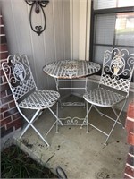 Bistro Set is a little rusty