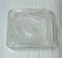 Vintage glass refrigerator box