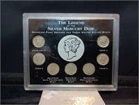 Legend of the Silver Mercury Dime 7 Coin Set
