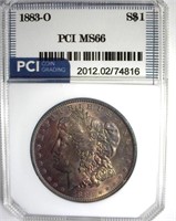 1883-O Morgan MS66 LISTS $500