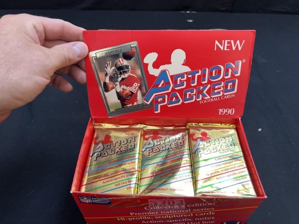 1990 Action Packed Football Wax Box