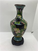 Vintage Chinese Cloisonne Enamel Vase