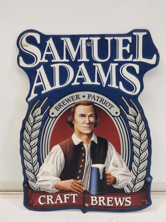 Samuel Adams Beer Advertising Sign