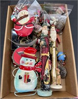 Nice lot of Ornaments with two Santa figurines