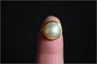 18K Gold Natural MABE RING